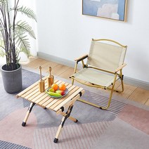 [ClDS-212]캠핑 롤 테이블 S 야외 아웃도어 차박 감성 우드 원목 소나무 접이식 폴딩 식탁