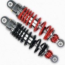 AKCND오토바이 리어쇼바 야마하 혼다 더뉴PCX X-MAX300 N-MAX사용가능, 레드실버