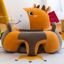 3개월-12개월 유아 아기 소파 의자 등받이 낙상 방지 앉기 훈련, 황소