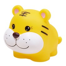 엔템 대형 호랑이저금통 호랑이 황금돼지 돼지 지폐 저금통 대형 중 소 중대형 특대형 황금 빅사이즈 저금통빈티지 플라스틱, 귀욤호랭이저금통(옐로우)