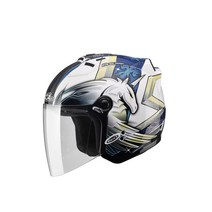 솔 헬멧 SOL 27S 유니콘3 화이트 블루 오토바이 바이크 오픈페이스 하프페이스 반모 스쿠터 PCX NMAX 포르자 XMAX, S