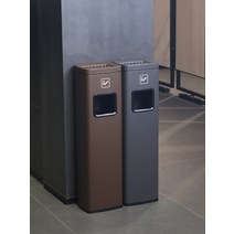 재떨이쓰레기통 호텔 상업용 식당 레스토랑 흡연실 미니 대형 스테인레스 스틸 수직 8L 12L 15L 휴지통, R (재떨이만가능)