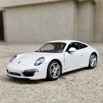 포르쉐다이캐스트 다이캐스트 미니카 모형 모델 1/24 911 쿠페 합금 스포츠카 모델 다이 캐스트 및 장난감, 01 White