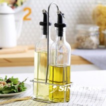 나nanr_(시노글라스) 그레이 오일병 블랙 500ml 3P 렉포함 간장 시럽 유리용기 보관 드레싱 오일 소스 기름♥pures, ♥iwantbee, ♥happyness!!