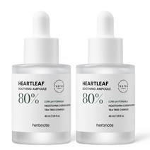 허브노트 어성초 진정 앰플, 40ml, 2개