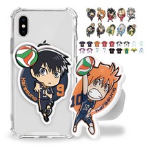 정품 하이큐 그립톡 스마트톡 챠밍톡 굿즈 히나타소요, 1개, 01.하이큐!! 플레이 챠밍톡-쿠로오 테츠로