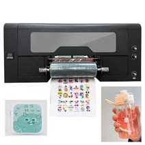 핫 스타일 CMYK + W + V 병 유리 종이 가방 자동차 30cm Uv Dtf 프린터 및 라미네이터 듀얼 XP600 프린트, 03 기타