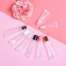 셀프천사 파운데이션 공병 공 용기 비비 크림 립 밤 치약 튜브, 1개, 화이트-5ml