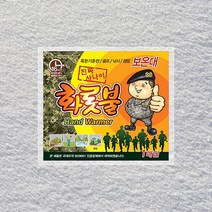 온종일 화롯불 진짜 사나이 손난로 특대형 핫팩 140g, 5개