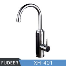 Fudeer-전기 온수기 220V 주방 수도꼭지 탱크 없는 순간 난방 물 탭 흐르는 온수 믹서 디지털 디스플레이 가이저, korea_XH-401