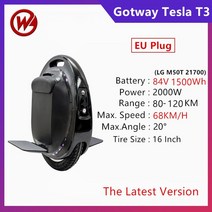 외발전동휠 전동보드 세그웨이 카트 이동 대리기사 전기 Begode Gotway Tesla T3 외발 자전거 V3 새로운 타, 01 Tesla T3 1500WH EU, 한개옵션1