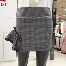 파사디골프 SH04 언발 덧방홀 타이트 큐롯 가을 스커트 P20FSK545M