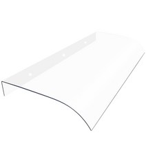 고정 어닝 투명 비가림 창문 차양막 차면시설 농막, (평면을 따라 위아래로) 50x80CM 투명