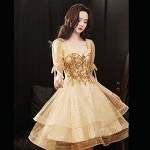 연회 연말 피아노 연주 드레스 대회 수입 웨딩드레스 파티용 촬영