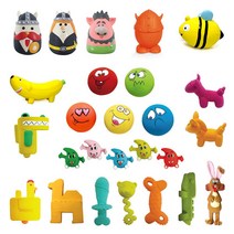 칼리 천연라텍스 삑삑이 강아지장난감 모음, 18.칼리 바이킹 레드 1p