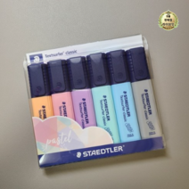 스테들러 클래식 파스텔 형광펜 6색 세트 364CWP6PA, 혼합색상, 80세트
