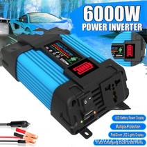 차량용인버터 용접기 태양광 인버터 벽걸이 작은 파란색 꿀벌 12V220V/110V300W500W 자동차 변환 인버터 40, 04 500W 12V-110V 6000W