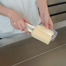 이중스폰지 컵 텀블러 세척솔(아이보리 손잡이), L, 1개, 1개