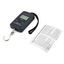 IOT 스마트홈 와이파이 무선 로드 40Kg 포켓 디지털 낚시 규모 Protable 전자 교수형 짐 가중치 멀티 사용, 01 Black