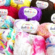 연일 소프트베베 뜨개실 수면사 목도리 해피붐붐, 21. 레몬연분홍