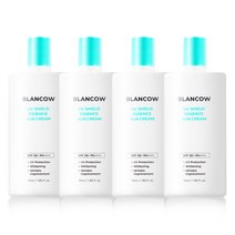 블랑카우 무기자차 에센스 선크림 촉촉한 로션형 순한 블루라이트 차단 SPF50+ PA++++, 4개, 55ml