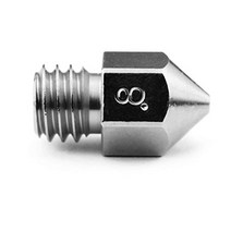 Micro Swiss MK8 Brass Plated Wear Resistant Nozzle (MakerBot CraftBot Creality CR10 Ender Tevo, 1, Tevo Tornado) .8mm, Ender, CR