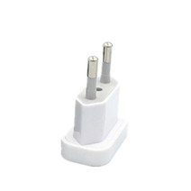 돼지코 어댑터 일본여행 전원 플러그 미국 유럽 변환기 여행 EU 전기 소켓 1 개, 4.8mm_화이트-2