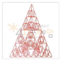 [포디랜드] 시에르핀스키 피라미드 이등변 3단계 (4개) 만들기 / 4DM-036 / P00000NL (만들기용품), 상세페이지 참조