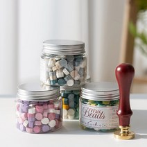 실링왁스 초대장 편지 도장만들기 (실링왁스믹스보틀) 편지왁스, 타입:블루베리