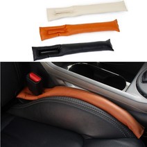 아이디스킨 먼지방지 차량용 틈새 막이 쿠션 시트 콘솔박스 사이 쿠션, 블랙