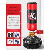 권투 복싱 훈련 스탠드 샌드백 펀치 발차기 트레이닝 실내 장비, G. C3 레드 175