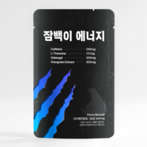 잠백이 에너지 헬스부스터 70ml 30개입 운동부스터 운동전부스터 펌핑부스터 카페인 테아닌, 30개