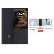 엔틱전화기 구글 사용 가능 터치스크린 안드로이드 스마트폰 F22 2 16G 1700mAh 4G MTK6739, [03] US Charger, [02] Black Standard