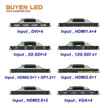가전 부품 NovaStar-H 시리즈 DVI HDMI 3G-SDI 12G-SDI HDMI2.0 DP1.2 VGA CVBS DP1.1 H2 H5 H9 H15 용 LED 스크린 입력, 01 DVI x4