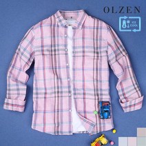 올젠 올젠 쿨앤컴포트 체크 긴팔 셔츠 (ZOB2WC1303)