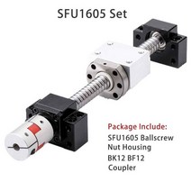 C5 볼 스크류 SFU1605 맞춤형 엔드 가공 CNC 기계 부품 베어링 너트 하우징 BK BF 모드 3D 프린터 사용, 07 550mm