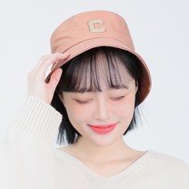 팸드님 인디아나 C 자수 벙거지 버킷햇 로고 스트릿 모자 5Colors