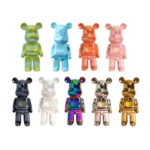 당일배송 베어브릭 곰돌이장식 28CM 35CM 50CM 대형 및 소형 피규어 집들이 개업 센스있는 선물 거실 인테리어 소품 세라믹 도자기 대형 저금통, 화이트펄