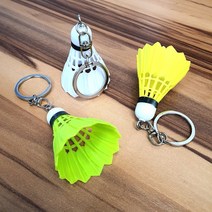 F17 배드민턴키링/셔틀콕열쇠고리/키홀더/키체인/스포츠키링/특이한열쇠고리/키링/셔틀콕키링, 흰색