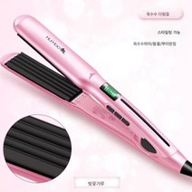 볼륨펌 볼륨속 밀이삭녀펌신기 정수리 웨이브 모발손상없음, 옥수수다림질(체리꽃가루), 하나