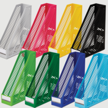 삼각 30cm 자 겸용 서류 파일꽂이 컬러 책상 정리 박스, 검정