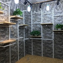 2단행거 옷가게전시대 의류 짐받이 벽면위 열 남성여성복 스틸아트 조합 옷걸이 2단 중앙진열대, C14-100CM똑바로걸기