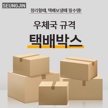 승진산업 우체국 박스 1호 2호 3호 4호 5호 택배박스 무지상자 낱개상자 골판지상자, 10매, 2호상자(270*180*150)