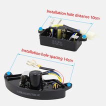 가솔린 발전기 AVR 전압 조정기 2kw-8kw 단상 6 선 220v 380V 8 3 상 출력 디젤 안정기, 15 10KW diesel