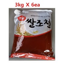 원하프쌀조청엿3kgX6개(박스)/경일총알배송, 3kg, 6개