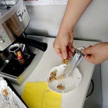 육두구 강판 교수형 주방 도구 스테인레스 스틸 손으로 개최 다기능 너트 홈 생강 마늘 대패 질 미니 레몬, 하나, A