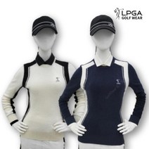 LPGA 골프 웨어 여성 겨울 안기모 구스 다운 점퍼 재킷 L194DW705P