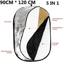 사진조명 촬영 LED 방송 유튜브 조명 30cm 12 인치 반사경 5 in 1 사진 사진 용 원형 반사경 라이트 디퓨저 사진 스튜디오 액세서리 handhold portable, 120cmx90cm 5에서 1