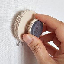 웁스디자인 온니 우드핀, 1개, 동그라미-그레이