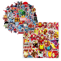 루미에르 감성 노트북 캐리어 캠핑 데코 방수 스티커, 세트9 - 마블 50매 + 아이언맨 52매 총 102매